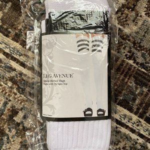 Athletic Ribbed Thigh High Socks